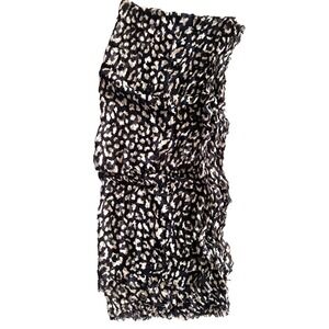 EXPRESS Scarf 100% Viscose 31" X 74" Rectangle Black Beige